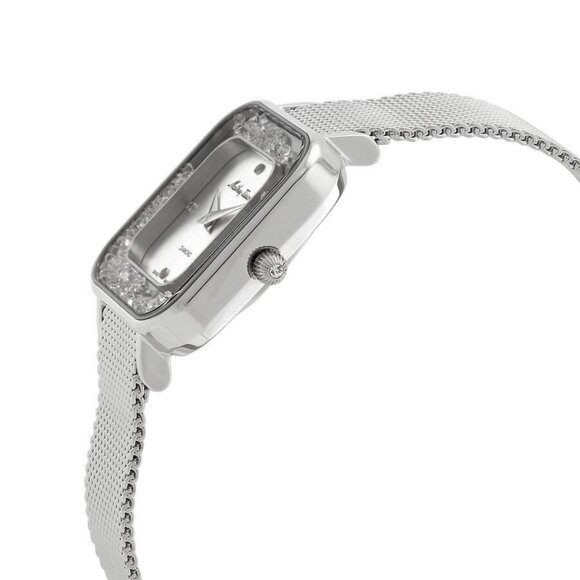 NWT Authentic Mathey-Tissot Gemina Quartz Diamond Silver Dial Women's Watch - Picture 2 of 3